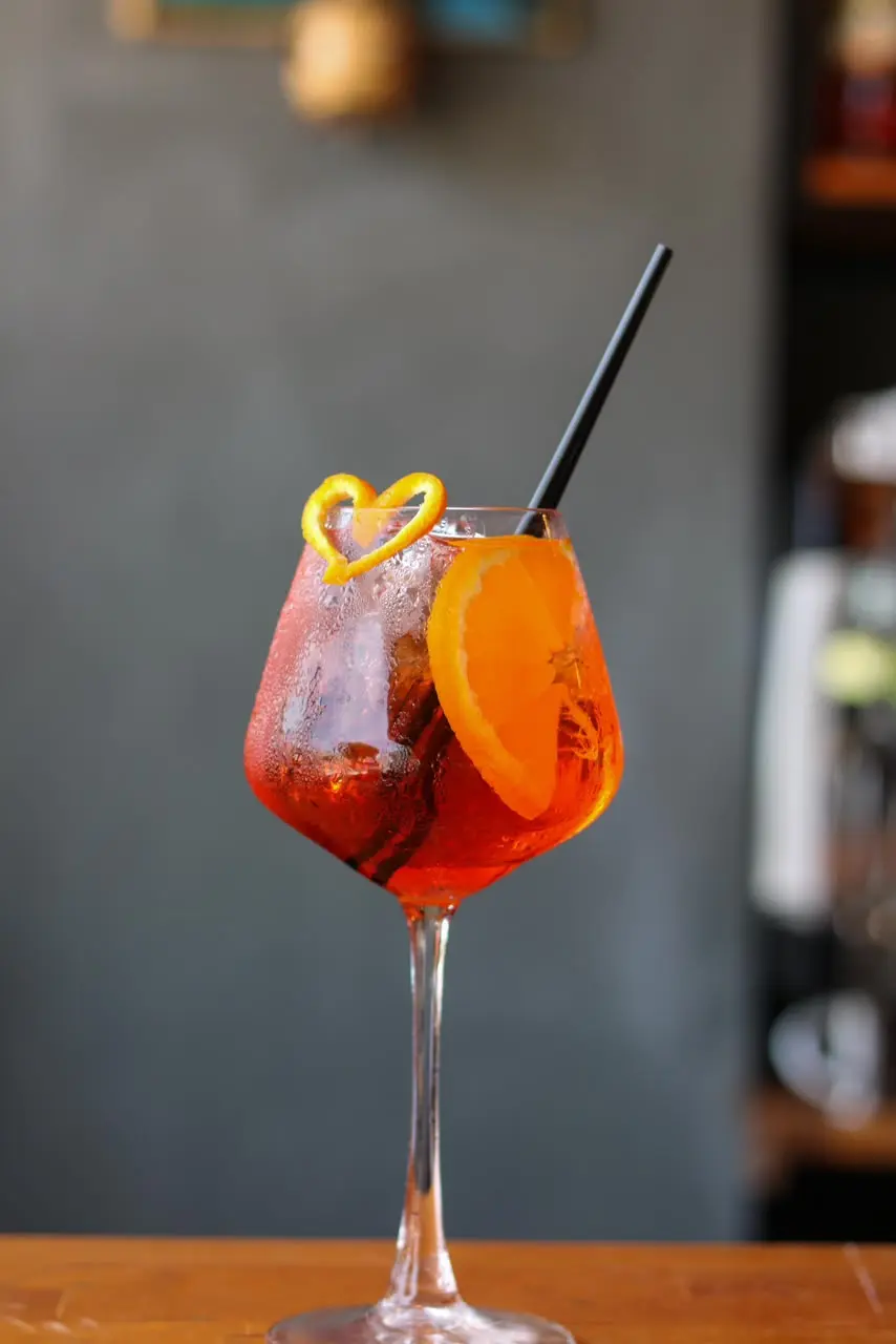 Signature cocktails at the bar