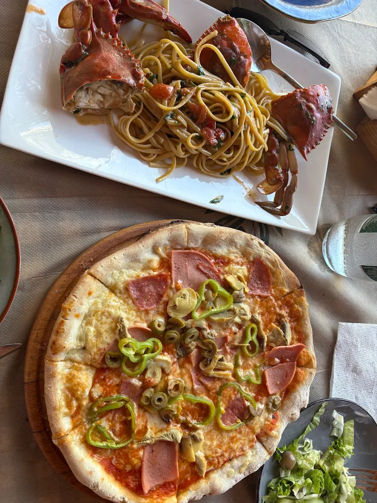 Wood-fired pizza from our stone oven